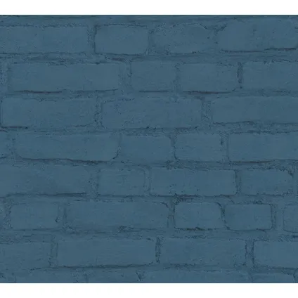 A.S. Création behang steen petrolblauw - 53 cm x 10,05 m - AS-374144 3