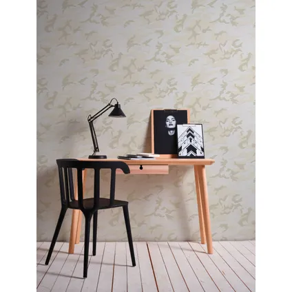 A.S. Création behangpapier camouflage lichtgrijs en beige - 53 cm x 10,05 m 3