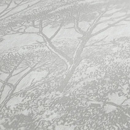 A.S. Création behangpapier bomen beige en crème - 53 cm x 10,05 m - AS-380234 3