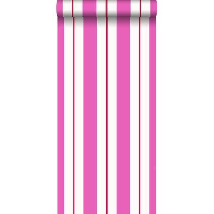 ESTAhome behangpapier strepen roze - 53 cm x 10,05 m - 116504