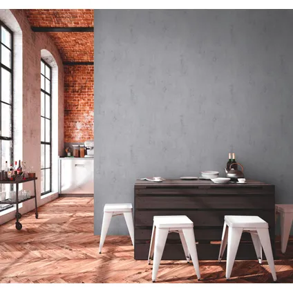 Livingwalls behangpapier betonlook grijs - 53 cm x 10,05 m - AS-379033 4