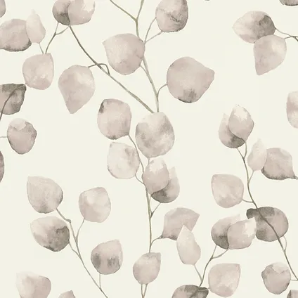 A.S. Création behangpapier bloemen beige, crème en wit - 53 cm x 10,05 m - AS-370442 3