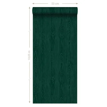 Origin Wallcoverings behangpapier houten planken met nerf smaragd groen 9