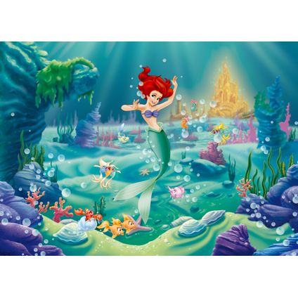 Disney poster Ariel - De kleine zeemeermin groen, blauw en rood - 160 x 110 cm
