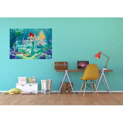 Disney poster Ariel - De kleine zeemeermin groen, blauw en rood - 160 x 110 cm 3