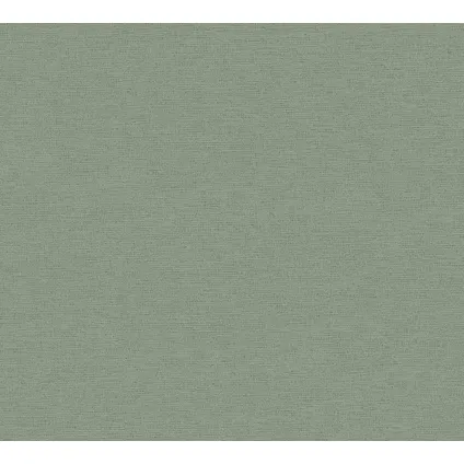 A.S. Création behang effen vergrijsd groen - 53 cm x 10,05 m - AS-371787 2