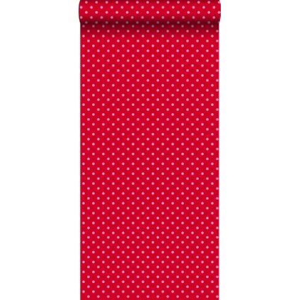 ESTAhome papier peint à motif de petits points rouge et rose - 53 cm x 10,05 m - 115740