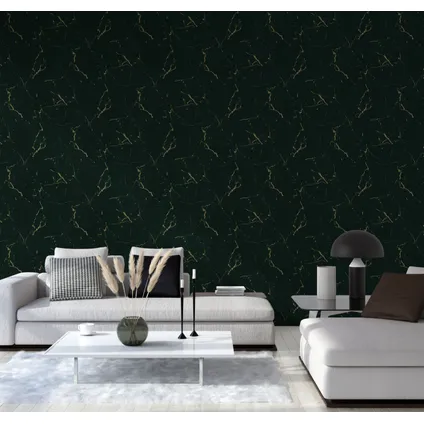 Livingwalls behangpapier marmer smaragd groen - 53 cm x 10,05 m - AS-378555 9