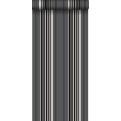 ESTAhome behangpapier strepen grijsblauw - 53 cm x 10,05 m - 115638