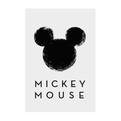 Komar poster Mickey Mouse grijs en zwart - 50 x 70 cm - 610124