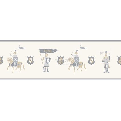 ESTAhome behangrand ridders beige - 13,25 cm x 5 m - 174906