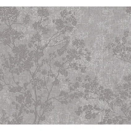 Livingwalls behangpapier bloesemtak warm grijs - 53 cm x 10,05 m - AS-373971 3
