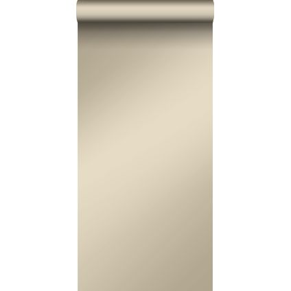 Origin Wallcoverings behang effen glanzend beige - 53 cm x 10,05 m - 345706