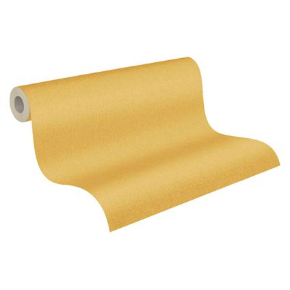 Livingwalls papier peint uni jaune - 53 cm x 10,05 m - AS-375213
