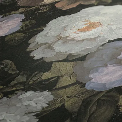 A.S. Création behangpapier vintage bloemen zacht roze, groen en wit - 53 cm x 10,05 m 3
