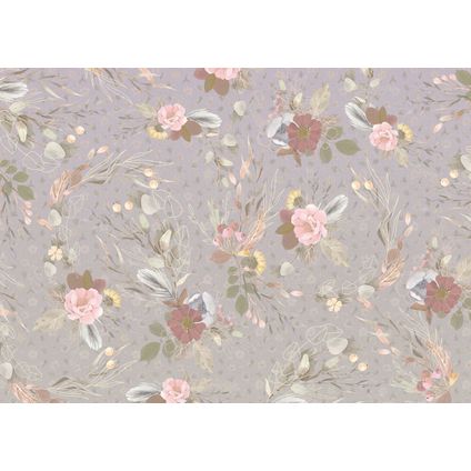 Komar fotobehangpapier Endless Spring lila paars en roze - 350 x 250 cm - 611214