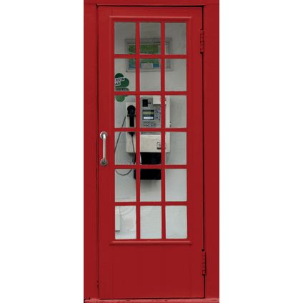 Sanders & Sanders affiche cabine téléphonique rouge - 90 x 202 cm - 600784