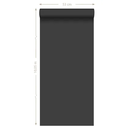 Origin Wallcoverings behang effen zwart - 53 cm x 10,05 m - 346611 8