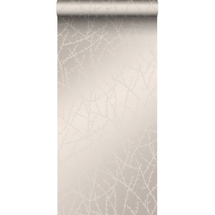 Origin Wallcoverings behang bloesemtak warm zilver - 53 cm x 10,05 m - 345733