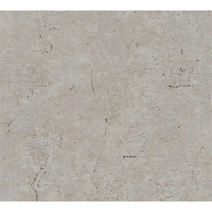 A.S. Création behang betonlook taupe grijs - 53 cm x 10,05 m - AS-369111 2