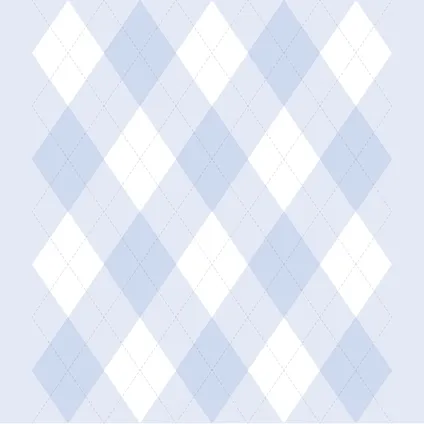 ESTAhome behangpapier ruiten babyblauw - 53 cm x 10,05 m - 114924 2