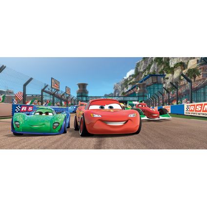 Disney poster Cars blauw, rood en groen - 202 x 90 cm - 600875