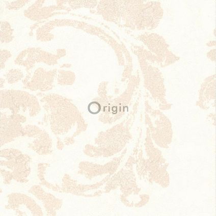 Origin Wallcoverings behangpapier ornamenten wit en beige - 53 cm x 10,05 m - 306422