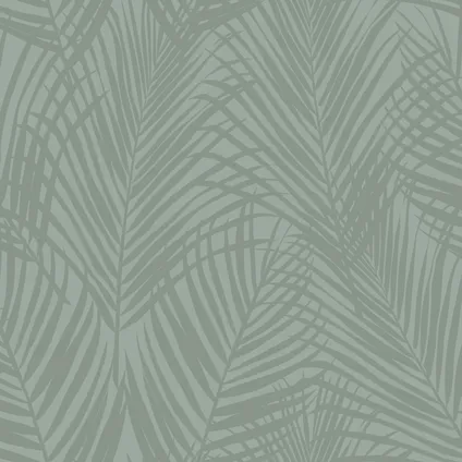 Origin Wallcoverings behang palmbladeren vergrijsd groen - 0,53 x 10,05 m - 347709 9