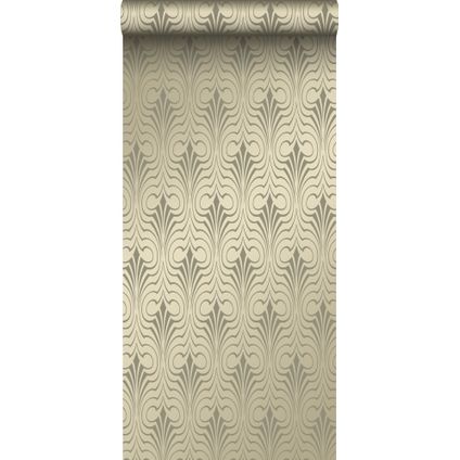 Origin Wallcoverings behang grafische vorm glanzend goud - 345921