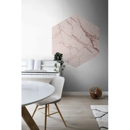 ESTAhome sticker mural marbre gris rose - 140 x 161 cm - 159027 3