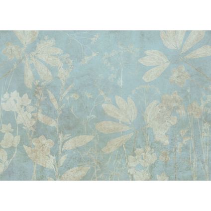 Komar fotobehang Jardin sur Papier blauw - 350 x 250 cm - 610020