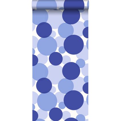 ESTAhome behangpapier zwevende bollen blauw - 53 cm x 10,05 m - 135450