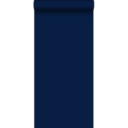 ESTAhome behangpapier effen marine blauw - 53 cm x 10,05 m - 114910