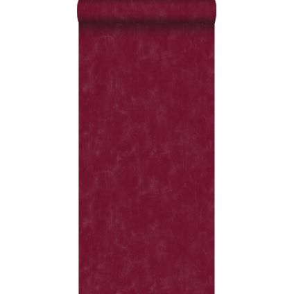 ESTAhome papier peint uni à effet pictural rouge - 53 cm x 10,05 m - 136409