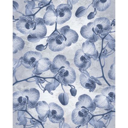 Komar papier peint panoramique Orchidée bleu - 200 x 250 cm - 611185