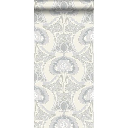Origin Wallcoverings papier peint motif floral Art Nouveau beige - 53 cm x 10,05 m - 347208