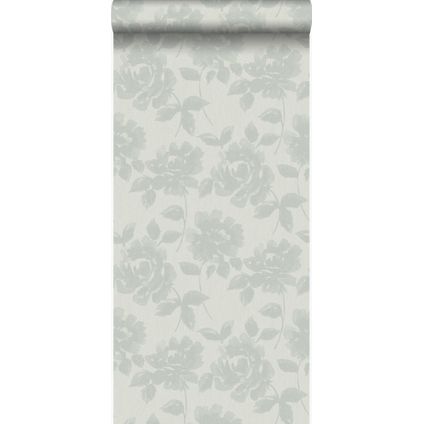 Origin Wallcoverings behangpapier rozen zeegroen - 53 cm x 10,05 m - 347030