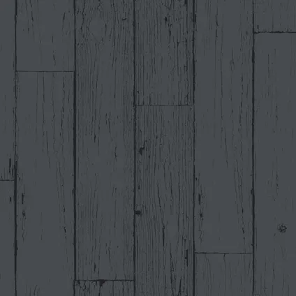 Origin Wallcoverings behangpapier verweerde houten planken antraciet grijs 9