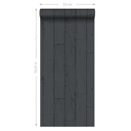 Origin Wallcoverings behangpapier verweerde houten planken antraciet grijs 10