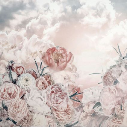 Komar papier peint panoramique Blossom Clouds rose - 250 x 250 cm - 611196