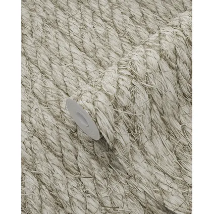 ESTAhome behangpapier touw-motief taupe - 53 cm x 10,05 m - 138247 7