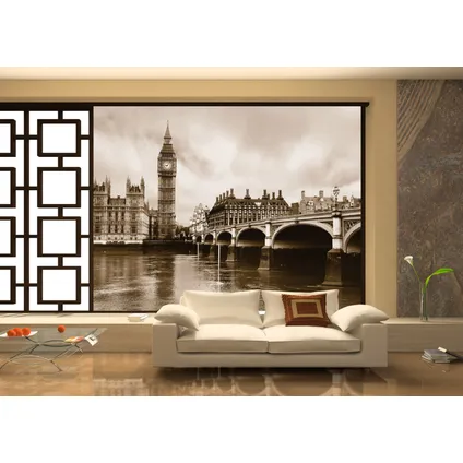 Sanders & Sanders papier peint panoramique Londres beige - 360 x 270 cm - 600432 2