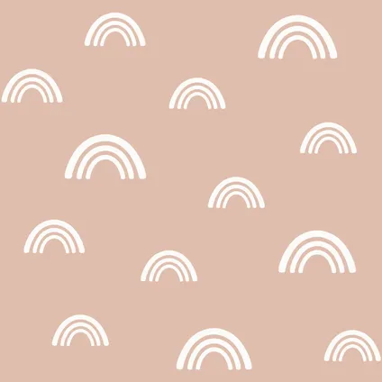 ESTAhome behang regenboogjes terracotta roze - 0.53 x 10.05 m - 139436 9