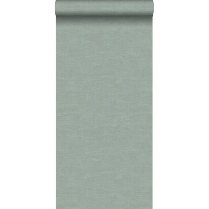 Origin Wallcoverings behang linnenstructuur celadon groen - 0,53 x 10,05 m - 347633
