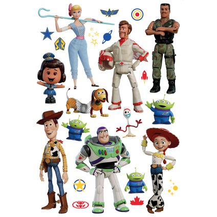 Disney sticker mural Toy Story blanc, vert et bleu - 42,5 x 65 cm - 600120