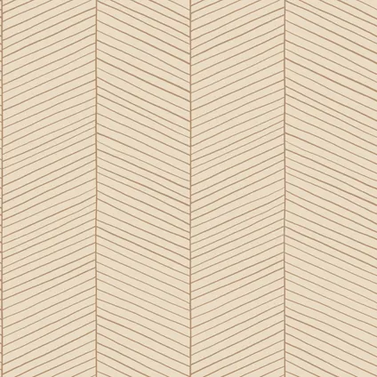 ESTAhome behang visgraat-motief licht perzikroze - 0,53 x 10,05 m - 139450 9