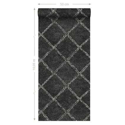 ESTAhome behang oosters berber tapijt warm grijs - 53 cm x 10,05 m - 148667 10