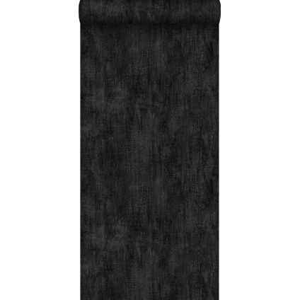 ESTAhome behang geschilderd effect zwart - 53 cm x 10,05 m - 127640