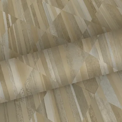 Origin Wallcoverings papier peint imitation bois en 3D beige - 50 x 900 cm - 347866 6