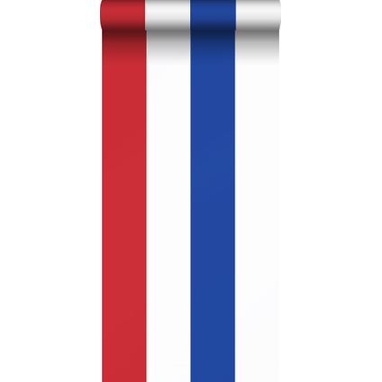 ESTAhome behang strepen rood, wit en blauw - 53 cm x 10,05 m - 115875